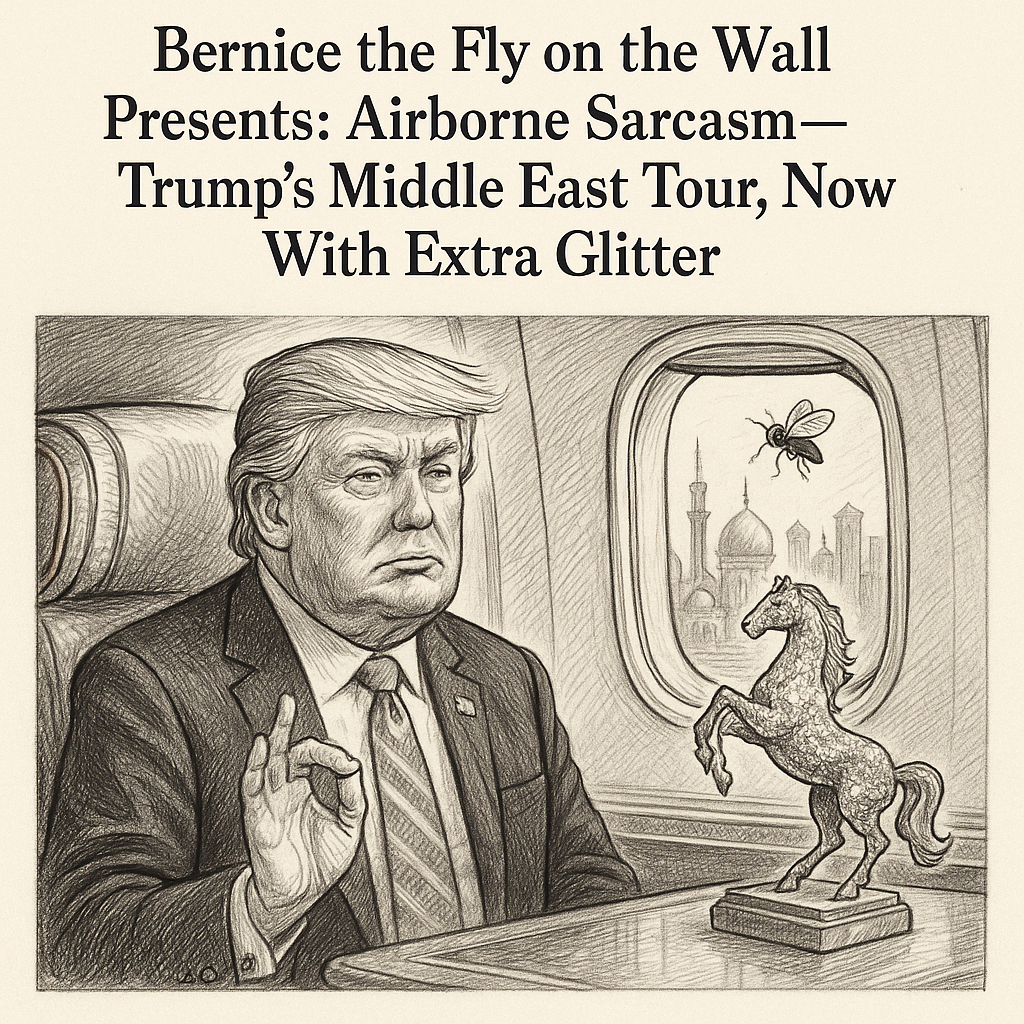AIRBORNE SARCASM: TRUMP'S MIDDLE EAST TOUR